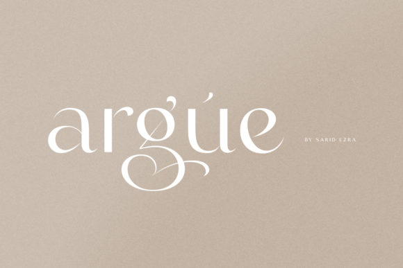 Argue: The Display Font That Elevates Your Creative Vision