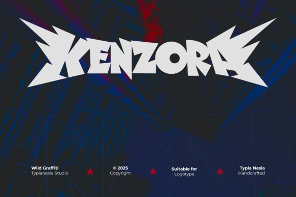Kenzora: A Wild Graffiti Font for Bold Visuals