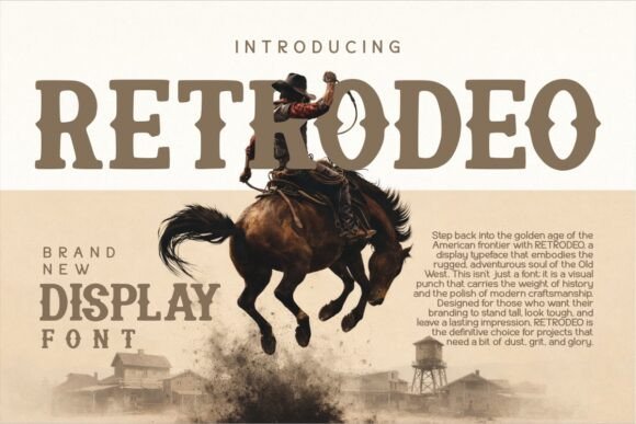 Retrodeo: Bold Western Font for Modern Design