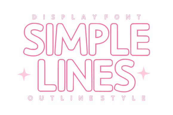 Simple Lines: A Modern Outline Font for Clean, Creative Design